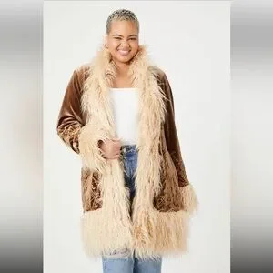 【新品タグ付】THE TOE レーンファーコート LANE FUR COAT S Forever 21 | Jackets & Coats | Penny Lane Style Faux Fur